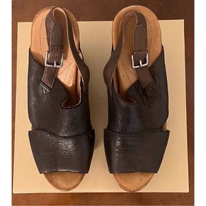 Naya | Naya Rea Leather Slingback Sandals, Black leather, Size: 7.5M